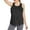 Black, variant on Womens Tank Top Women's Casual Summer Round Neck Backless T Shirt Comfortable Daily Wear Stretchy Soft Fabric For Home Fitted Camisole High Neck Muscle Tee Belly Tops for Women Women Training Perform