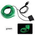 thumbnail image 4 of Riwesomey Iluminación interior del coche Tira de LED Decoración Guirnalda Línea de tubo de cuerda de alambre Luz de neón flexible con unidad de Automoción decorativa y accesorios verde Riwesomey VI000919-07B, 4 of 6