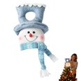 thumbnail image 4 of DVKOVI Christmas Tree Topper Snowman Lights for Xmas Trees Holiday Decor Winter Light up Plush Decoration Ornament, 4 of 5