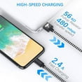 iPhone Charger Cable, Aioneus 3FT Lightning Cable Nylon Braided Data