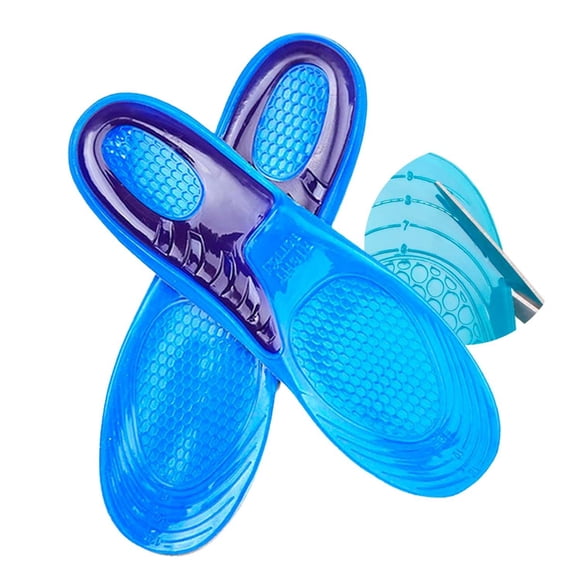 Plantilla Ortopédica Gel Confort Ultra Anti Fatiga VERALY.MX Azul Transpirable Unisex