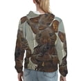 thumbnail image 7 of Fotbe Steampunk Space Mice Warriors Pattern Womens Long Sleeve Hoodie, Pullover Hooded Sweatshirt, Kangaroo Pocket Hoodie with Eye-catching Drawstrings-XX-Large, 7 of 7