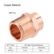 thumbnail image 3 of Adaptadores macho de cobre Uxcell con rosca reductora para tuberías domésticas de construcción 5/8 pulgadas a NPT1/2 2, 3 of 6