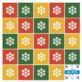thumbnail image 2 of Mi Alma Vinyl Backsplash Decor - Green Yellow Red Snowflake Peel & Stick Tiles 6x6, 2 of 11