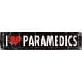 thumbnail image 2 of Marrott, Stephanie 32x10 White Modern Wood Framed Museum Art Print Titled - I Love Paramedics, 2 of 4
