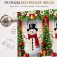 thumbnail image 3 of AshasdS Christmas Snowmen Row Border Window Valance Winter Holiday Short Curtain Rod Pocket for Kitchen, 3 of 5