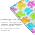 thumbnail image 4 of Door Curtain 34x56in Two Pieces Of Uniform Is Not Easy To Wrinkle The Room Shade And Dustproof For The Wall On The Door Or Window Cancer Awareness Ribbon Pattern - Neon Vibrance, 4 of 5