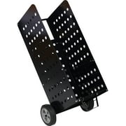 Rolling Dolly Hauler, 200lb Firewood Cart, Fireplace Log Rolling Cart, Wood Rack with 8inch Pneumatic Wheels, Rolls Up and Down Stairs, Heavy Duty in Door Outdoor Rolling Cart - 16.3 x 14.2 x 41 in