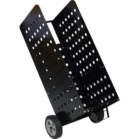 Rolling Dolly Hauler, 200lb Firewood Cart, Fireplace Log Rolling Cart, Wood Rack with 8inch Pneumatic Wheels, Rolls Up and Down Stairs, Heavy Duty in Door Outdoor Rolling Cart - 16.3 x 14.2 x 41 in