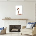 thumbnail image 2 of Stupell Industries Minimal Flamingo Portrait Animals & Insects Painting Gray Framed Art Print Wall Art, 24 x 30, 2 of 8