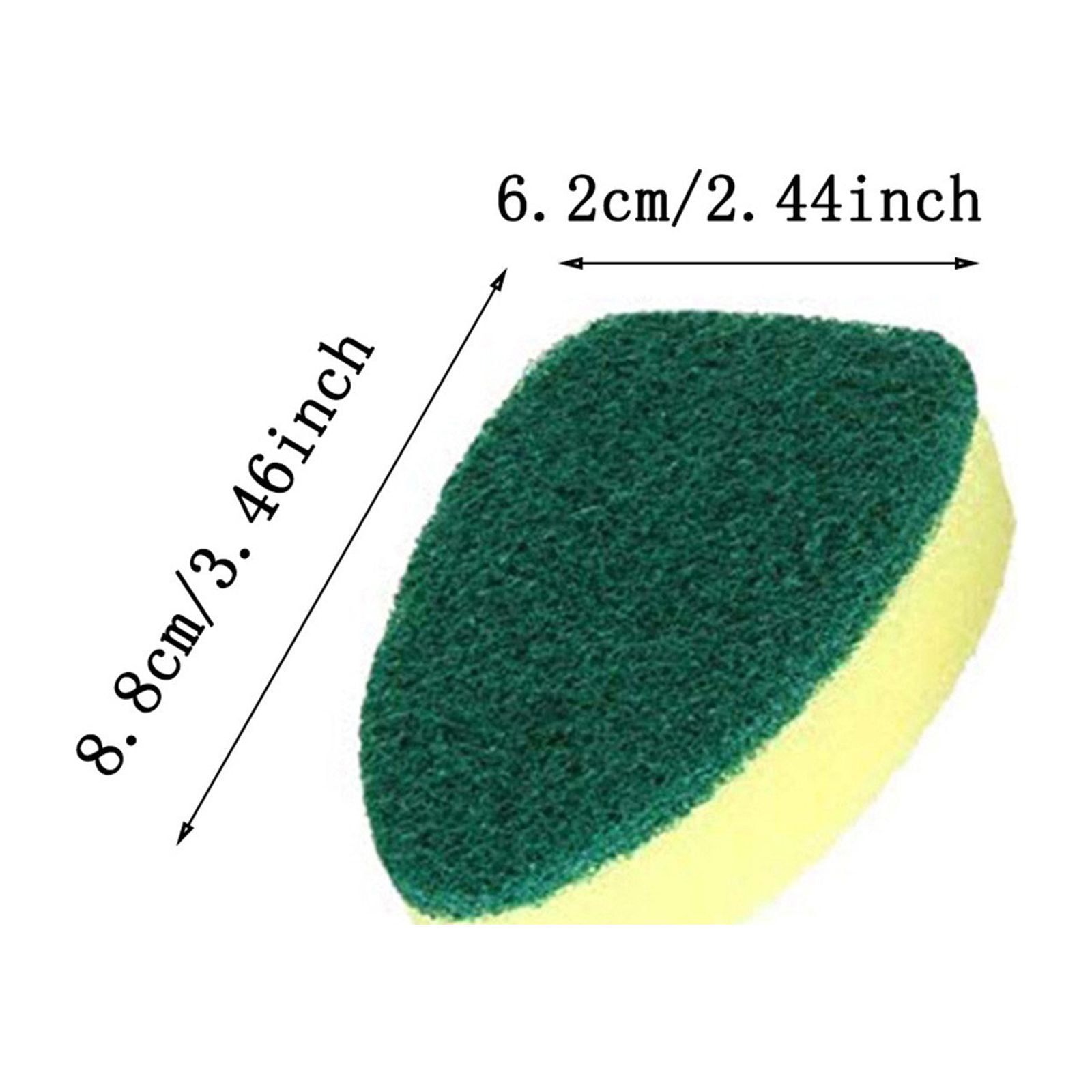 4 Packs Long Handle Detachable Pot Brush with 6 Sponge Heads Kitchen Cleaning Brush for Stainless Steel Cookware Non Stick Oil Removable Dishwashing Brush Set