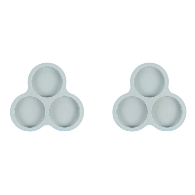 2X Molde de Silicona Reutilizable Freidora de Aire Sartén para Huevos Pasteles Postres Productos Horneados Herramientas Azul