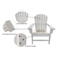 thumbnail image 2 of Luckyberry Outdoor Classic HDPE Plastic Adirondack Chair, White, 2 of 4