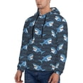 thumbnail image 3 of Daiia Funny Sharks for Men's Fashion Hoodies & Sweatshirts with Kangaroo Pocket Hooded Sweatshirt Breathable & Moisture Wicking-4X-Large, 3 of 7