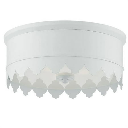 

Crystorama Lighting NIN-A3903-MT Nina - 3 Light Flush Mount in Classic Style - 14 Inches Wide by 5.75 Inches High Matte White Finish