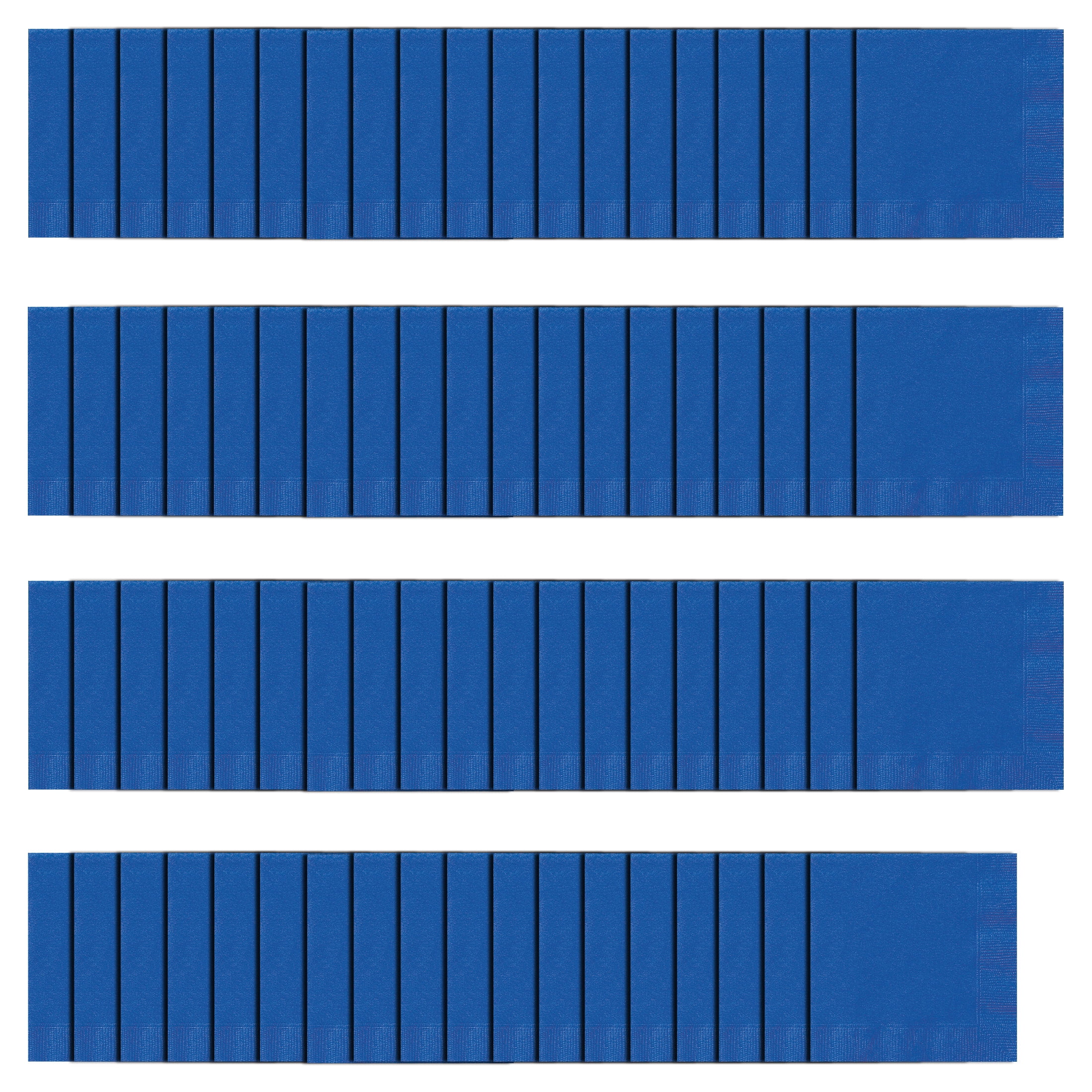 Way To Celebrate Disposable Paper Napkins, Blue, 6.5 in x 6.5 in, 75 Count