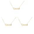 thumbnail image 4 of Collar con letras del zodiaco Sonducket con colgante de tarjeta de exhibición oro tauro, 4 of 6