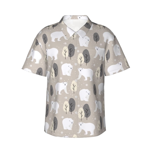 Balery winter Snowflake beer Camisas hawaianas de manga corta para hombre, camisas playeras de corte holgado, camisas de vacaciones con botones,Small