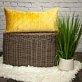 thumbnail image 3 of Parkland Collection Milo Transitional Quilted Yellow Throw Pillow, 3 of 7