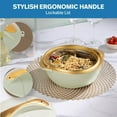 thumbnail image 6 of Pinnacle 3-Pc Insulated Casserole Set – 3/2/1L Hot Food Warmer with Lids Pistachio, 6 of 9
