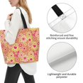 thumbnail image 3 of Rocae Yellow Flowers for Big Capacity Shoulder Bag with Pockets,Tote Bag for Women Handbag, 3 of 8