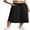 Black, variant on LYMAYTER Cotton Linen Culottes Pants for Women Loose Wide Leg Casual Cropped Pants for S-3XL