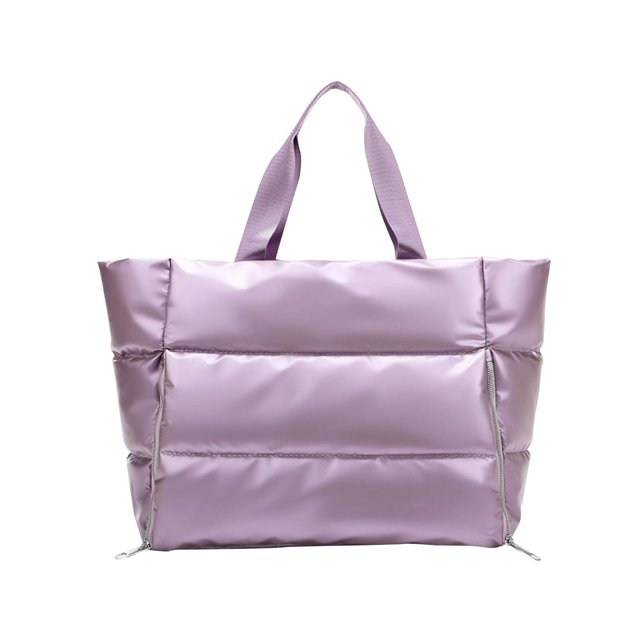Bolsa de gimnasio deportiva Bolsa de lona Tote Bolsillos múltiples Bolsa de noche resistente al agua de moda Bolsa Bolsa de semana para Púrpura Yinane Bolsa de lona