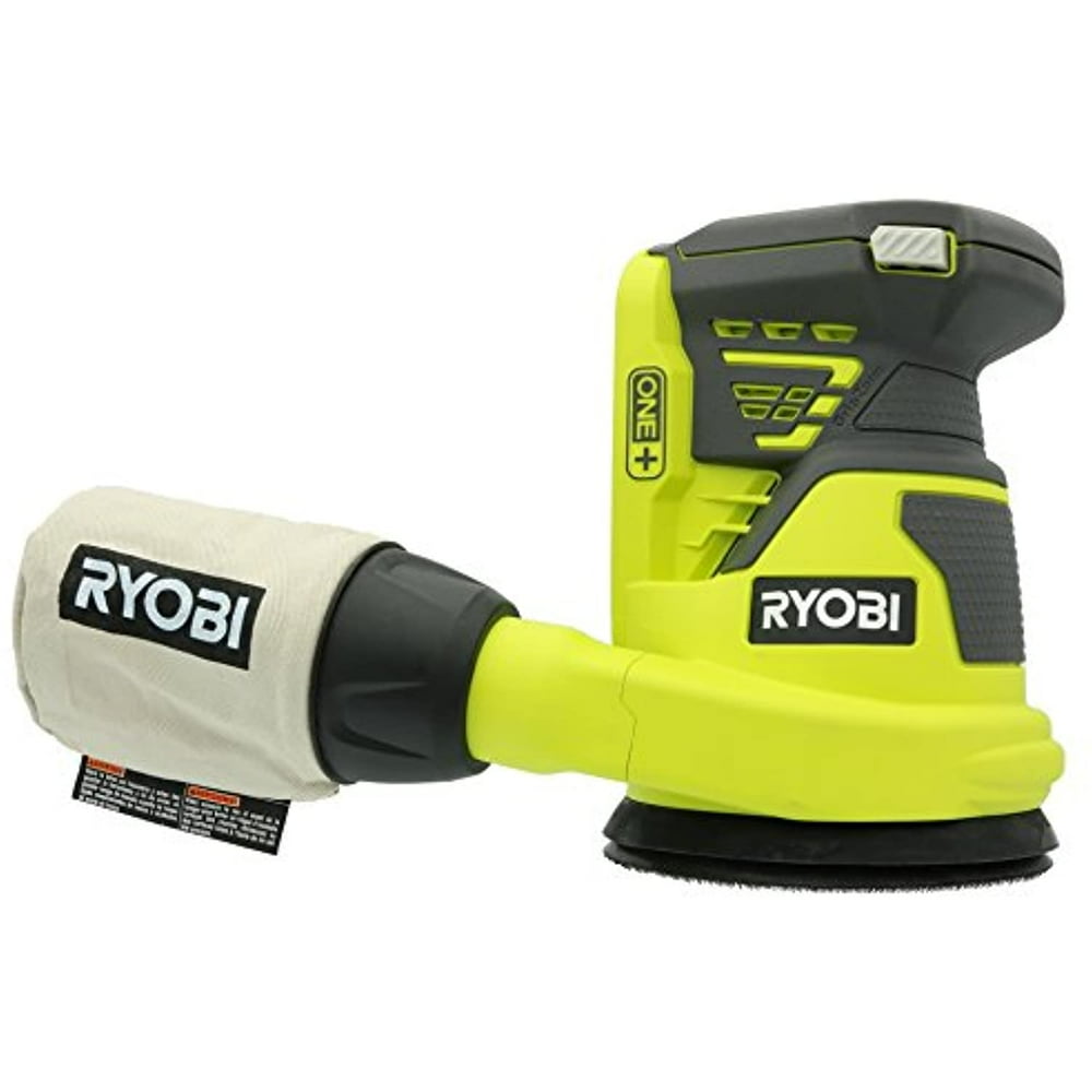 Ryobi P411 One+ 18 Volt 5 Inch Cordless Battery Operated Random Orbit