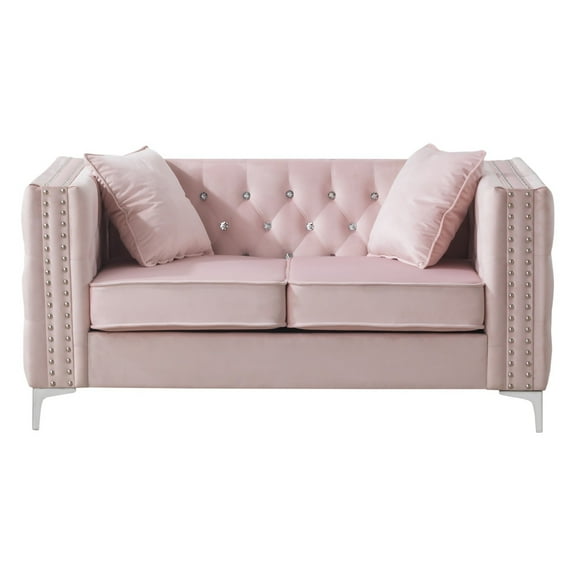 Glory Furniture Paige G824A-L Loveseat , PINK