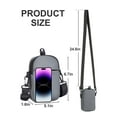 thumbnail image 3 of Deago Mini Crossbody Sling Bag for Men Waterproof Adjustable Small Shoulder Messenger Bag Purse for Travel Sports (Gray), 3 of 9