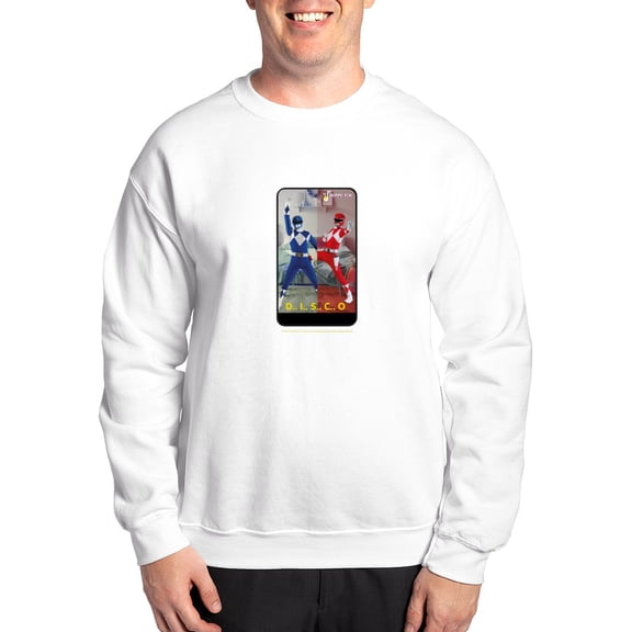 CafePress - Power Rangers Disco - Crew Neck Sweatshirt