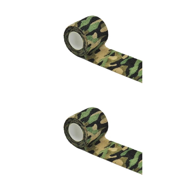 Toystoory Envoltura elástica vendaje autoadhesivo cinta de equitación camuflaje 2,5 cm x 4,5 m Camuflaje 2.5 cm x 4.5 m 2piezas Toystoory CBP269370