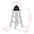 thumbnail image 6 of Winsome Element 2-Piece Counter Stools, Oyster Gray Finish, 6 of 7