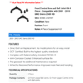 thumbnail image 2 of Front Control Arm and Ball Joint Kit 4 Piece - Compatible with 2001 - 2010 GMC Sierra 2500 HD 2002 2003 2004 2005 2006 2007 2008 2009, 2 of 2