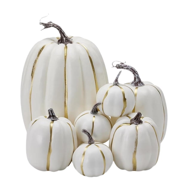 Calabazas artificiales de espuma Strade Fareast Limited 7 piezas decoración de otoño