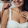 thumbnail image 4 of BEBERLINI Women Heart CZ Pendant Necklace Set 14K Gold Filled Box Chain Jewelry 18", 4 of 7