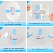Adhesive Patches for G6-40 Pack Waterproof & Sweatproof Dexcom G6 Overpatch, Pre-Cut Backing Paper - Adhesive Sticker for G6,Easy to Use,Long Stay for 10 Days,Blue