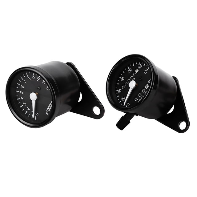 Odomètre Électronique à Double Instrument Mécanique Tachymètre Adapté pour CG125 GN125