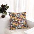 thumbnail image 6 of Yiaed Cute Cat Cartoon Print Pillow Covers Super Soft Decorative Square Throw Pillow Covers Case Cushion Covers for Sofa Couch Bedroom Car Decor（No pillow core）-22"x22", 6 of 7