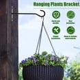 thumbnail image 4 of AEVXKHI 6 Inch Plant Hanger, Wall Plant Hook Supports up to 22lbs Iron Plant Hanging Hooks, Flower Basket Hooks Hanging Plant Bracket for Bird Feeders Planters Lanterns Wind Chimes Home Decor, 4 of 10