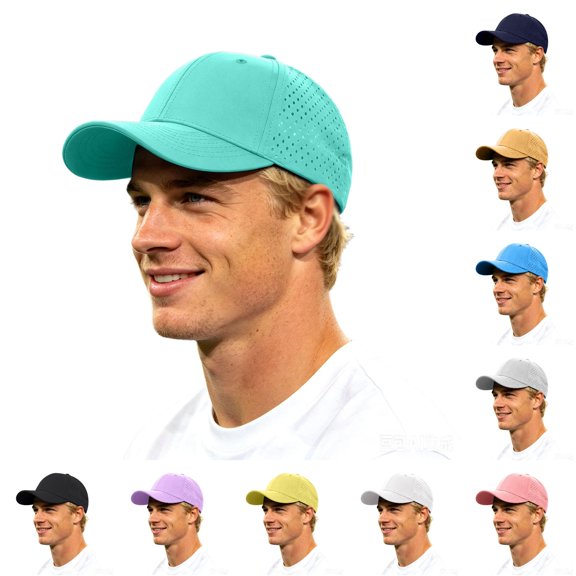 LiuXxxx Cap Breathable Lightweight Sun Hat Outdoor Baseball Cap For Running Travel Unisex Adjustable Green