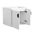 thumbnail image 2 of Wall-Mounted 24-Inch Vanity with Wave Plate and Soft-Close Function - Provide a Distinctive Look for Your Bathroom, 2 of 6