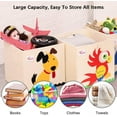 thumbnail image 6 of 2 Pcs Foldable Toy Storage Organizer With Unique Animal Theme Design, Collapsible Storage Organizer Chest Basket Container for Kids, Toddlers, Boys and Girls(13 x 13 x 13 Inch, Tiger & Koala), 6 of 11