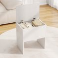 thumbnail image 4 of Gymax Tabouret de Coiffeuse avec Dessus Rabattable de Rangement et Coussin de Siège Rembourré Doux pour Chambre, 4 of 10