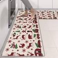 thumbnail image 2 of Kitchen Rugs Sets Of 2,Multicolor Christmas Camping Pattern Anti Fatigue Kitchen Mat Rugs Non Slip Washable,Decorative Kitchen Floor Mats for Kitchen,Sink,Laundry,17"X47", 2 of 5