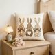 thumbnail image 4 of Spring Cute Pet Patterns Imitation Embroidery Cushion Cover Soft Throw Pillow Cover For Sofa And Chair Ideal Choice For Spring Easter Sofa And Bedroom Decor, 4 of 6
