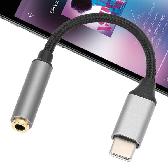 Tipo C A Jack Audio, Cable Adaptador de Gato de Audio Aux de 3,5 mm de Tipo C