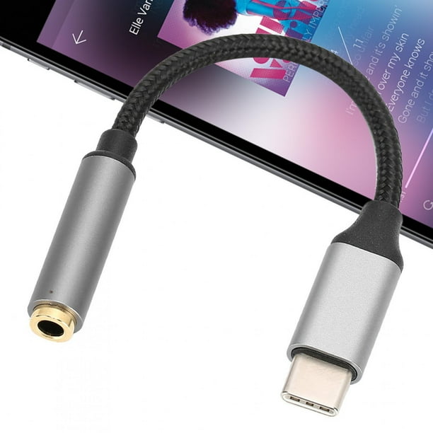Tipo C A Jack Audio, Cable Adaptador de Gato de Audio Aux de 3,5 mm de Tipo C