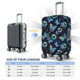 thumbnail image 6 of Daiia Blue Butterfly Luggage Cover, Thickened Washable Travel Luggage Covers, Elastic Unique Baggage Covers for 18-20 inch Luggage-Medium, 6 of 9