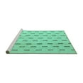 thumbnail image 2 of Ahgly Company Machine Washable Indoor Rectangle Solid Turquoise Blue Modern Area Rugs, 2' x 3', 2 of 4